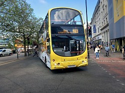 Here is a Volvo Wright Eclipse Gemini B7TL 3353 YX55 DHO operating the 163 service to Bury