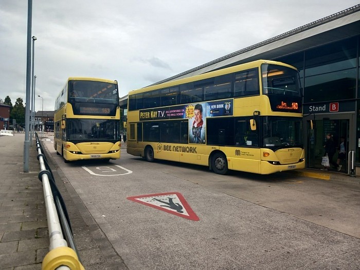 Here are 2 Omnidekka buses 3604 YR59 FZA and 3614 YT09 BJV operating the 163 service