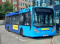 Here is Enviro 200 Ex Diamond Bus North West 4040 YY67 USL on Layover in Shudehill Bus Station